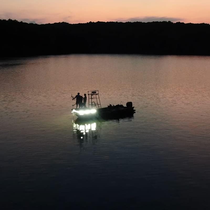 FOXPRO Mudcutter Bowfishing Lights 1 Boat LED Light Remote Operated with Adjustable Color and Brightness