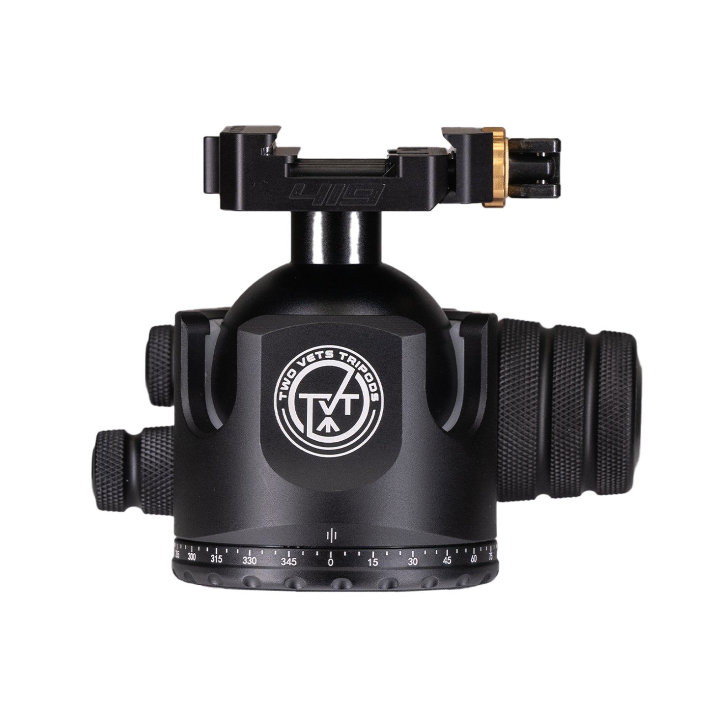 Two Vets 55MM Dual Tension Ballhead W/ Arcalock Dual Clamp (Arca Swiss and Picatinny)