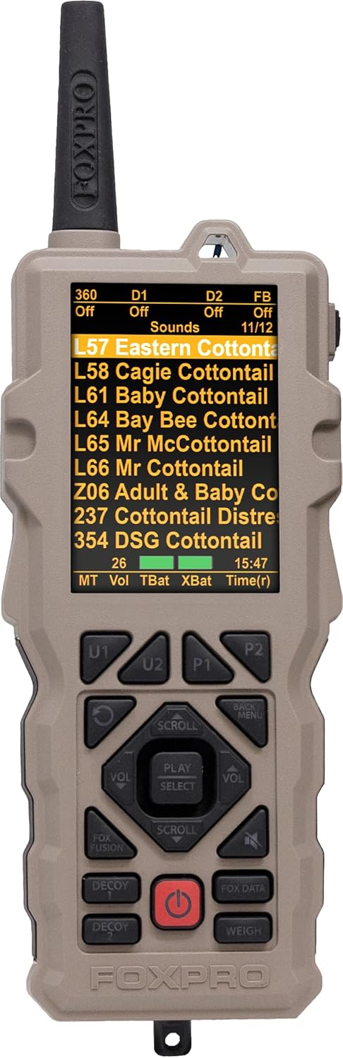 FOXPRO X360 American Made Electronic Predator Call Remote Operated and Programmable Coyote, Fox, Hog Call for Hunting