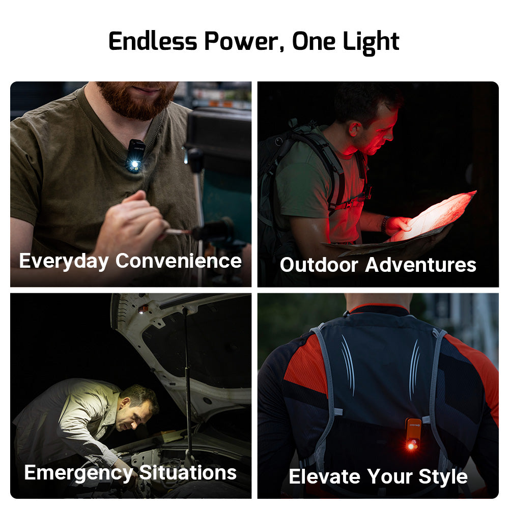 Olight Oclip Pro Multifunctional EDC Clip Flashlight (White)