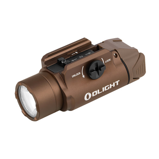 Olight PL-3R Valkyrie Rechargeable Rail Mounted Tactical Light (Desert Tan)