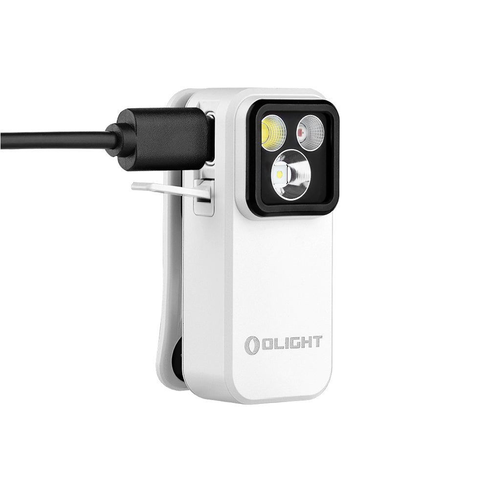 Olight Oclip Pro Multifunctional EDC Clip Flashlight (White)