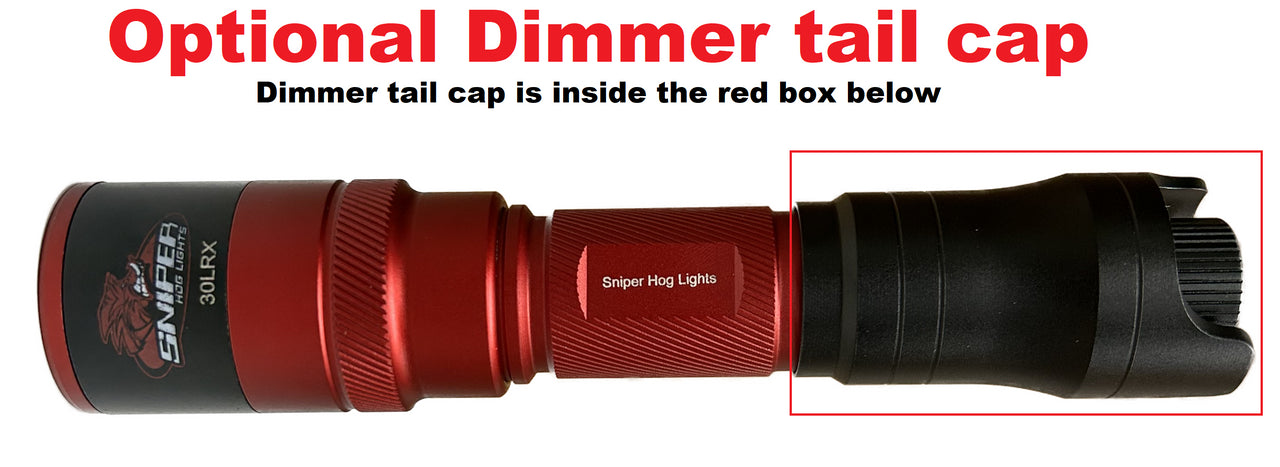 Sniper Hog 30LRX Light Turbo IR 850nm with Dimmer Tail Cap