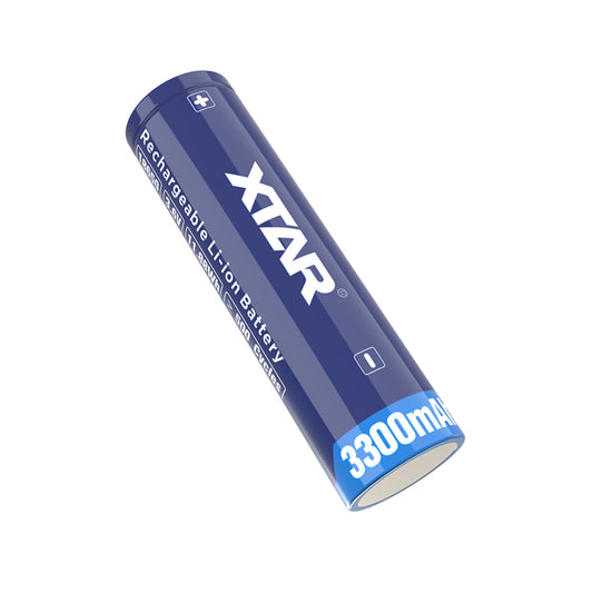 XTAR 18650 3300mah Standard Length Button Top Rechargeable Battery