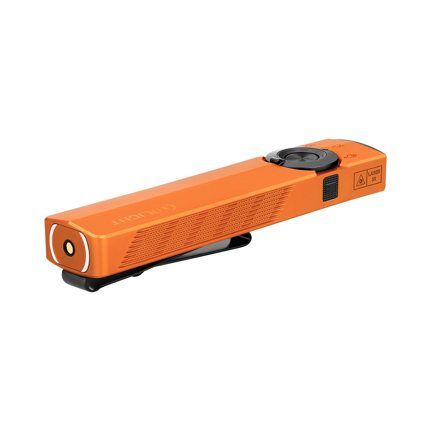 Olight ArkPro 3R CW  – Flat Unibody EDC Flashlight with Multi-Light Sources (Orange)