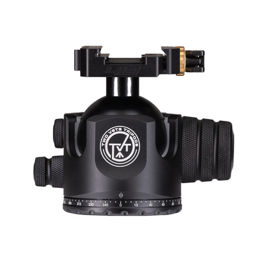 Two Vets 55MM Dual Tension Ballhead W/ Arcalock Dual Clamp (Arca Swiss and Picatinny)