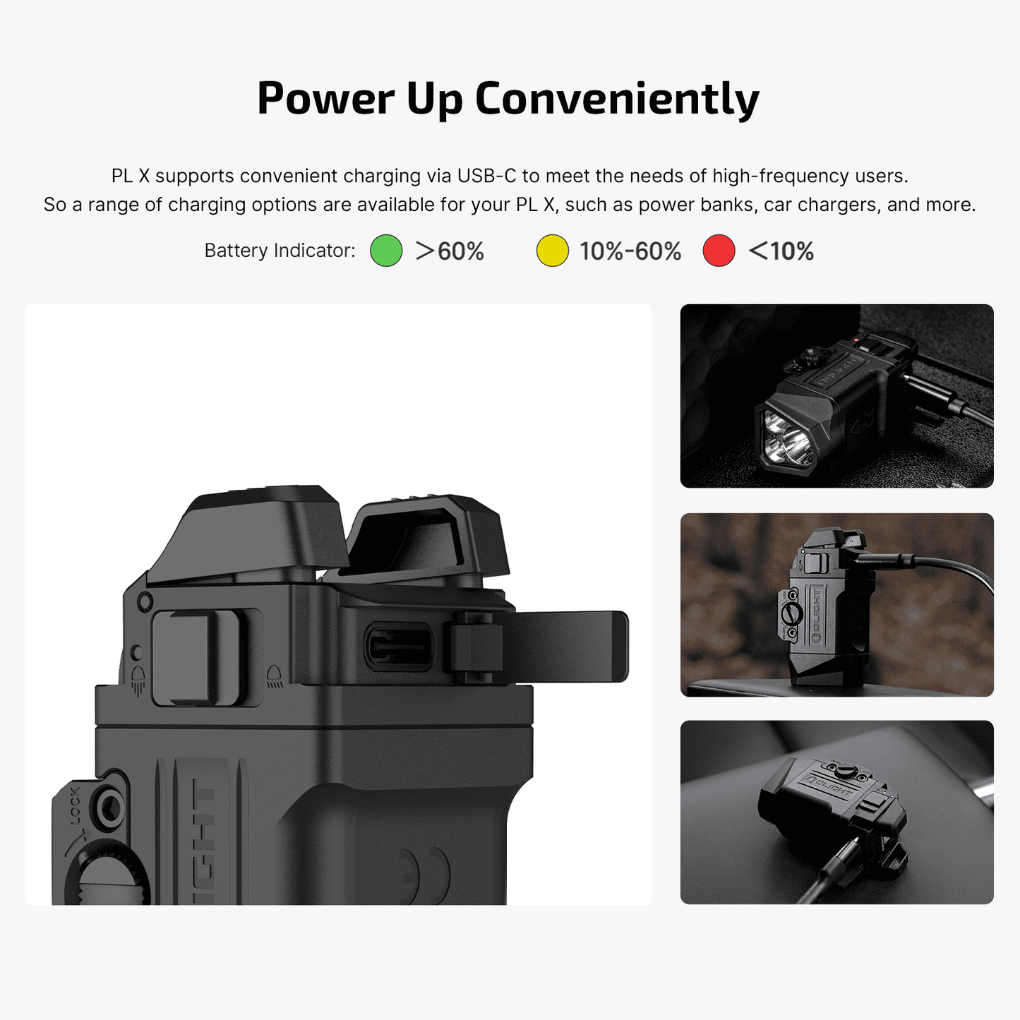 Olight PL X Tactical Weapon Light 1,200 Lumens Dual Beams