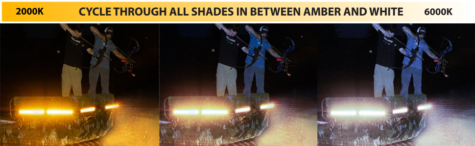 FOXPRO Mudcutter Bowfishing Lights 1 Boat LED Light Remote Operated with Adjustable Color and Brightness