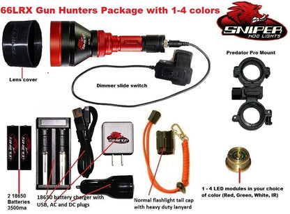 Sniper Hog 66LRX Gun Hunters Package Turbo IR 850nm