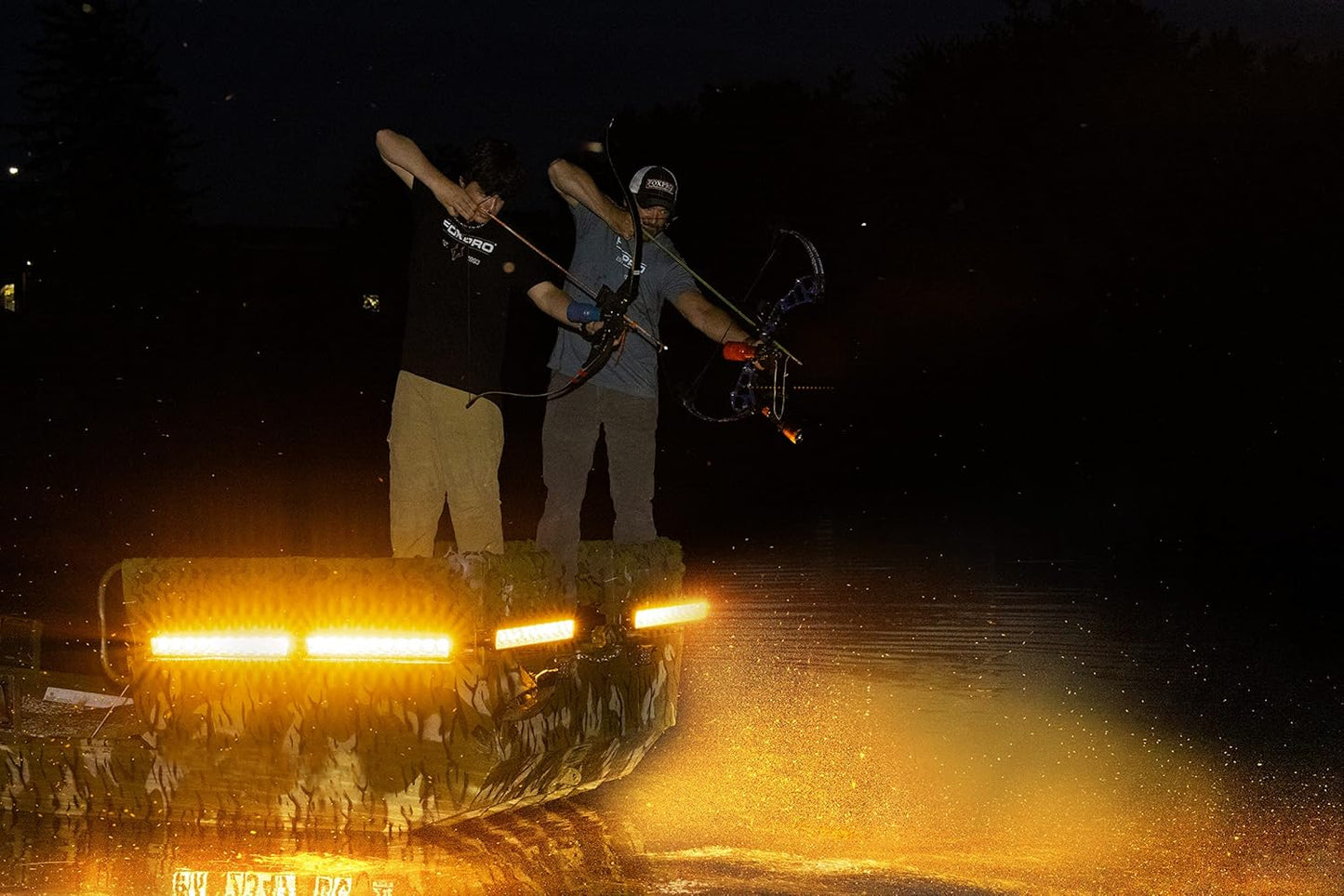FOXPRO Mudcutter Bowfishing Lights 1 Boat LED Light Remote Operated with Adjustable Color and Brightness