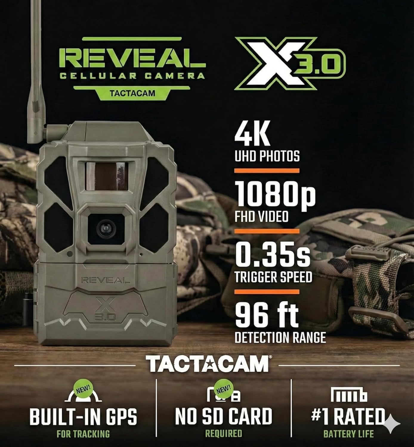 Tactacam REVEAL X Gen 3.0 Cellular Trail Camera