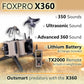 FOXPRO X360 American Made Electronic Predator Call Remote Operated and Programmable Coyote, Fox, Hog Call for Hunting