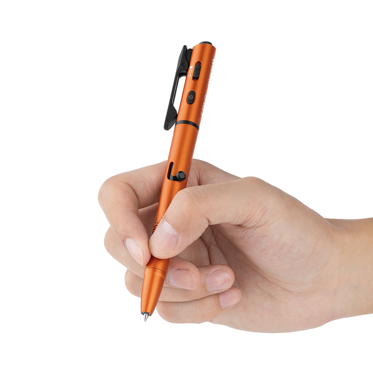 Olight O'Pen 3 Multifunctional Pen Light with 120 Lumens & Green Laser (ORANGE)