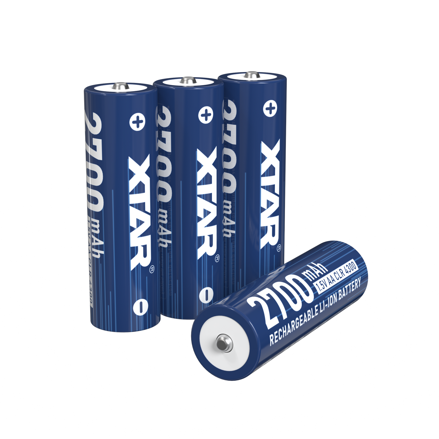 XTAR AA CLR 4300 Rechargeable Batteries (4-pack)