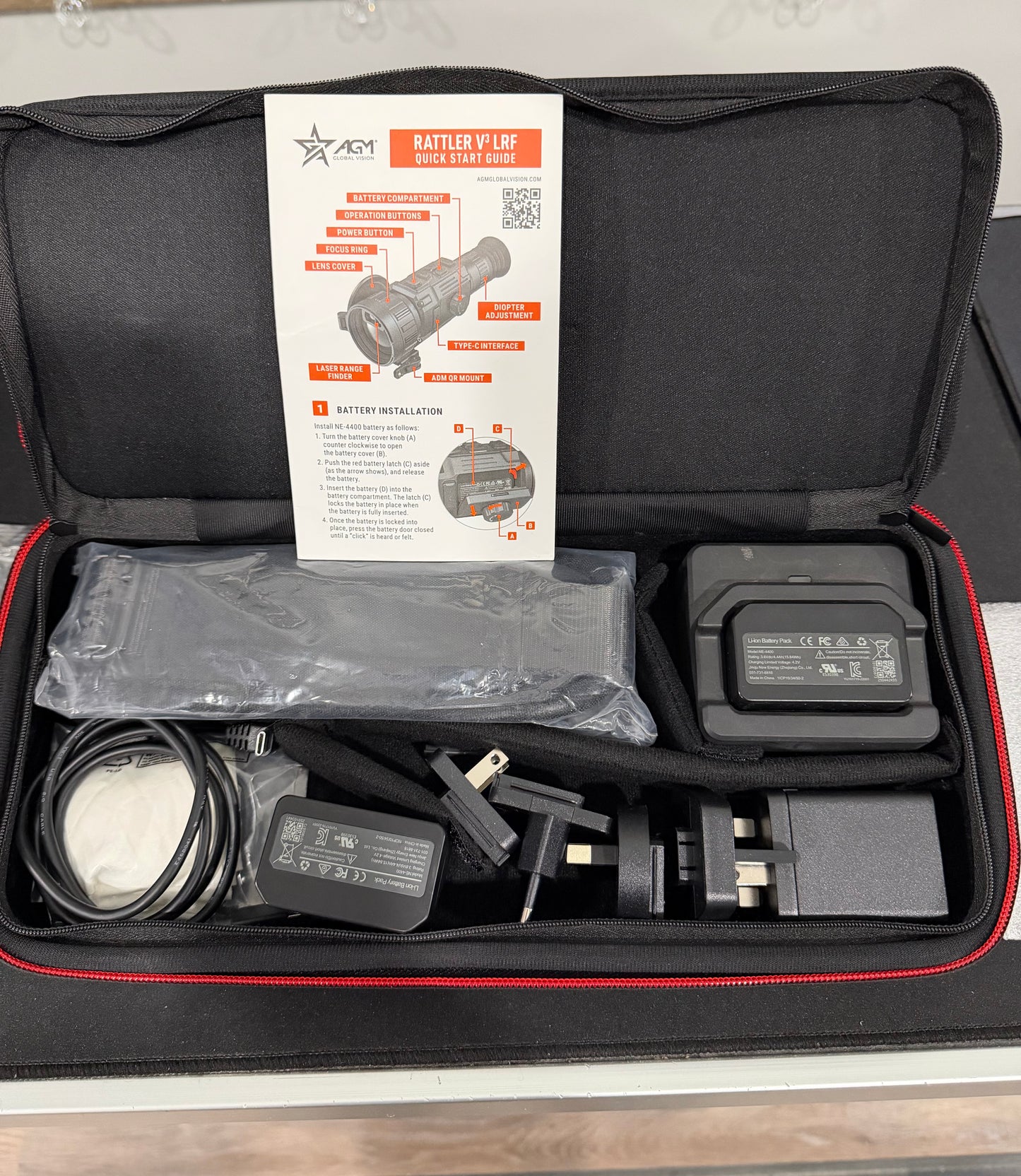 (Pre-owned) AGM Rattler V3 LRF 50-640, 3.5x-28x