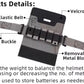 Helmet Counterweight Pouch with Weights
