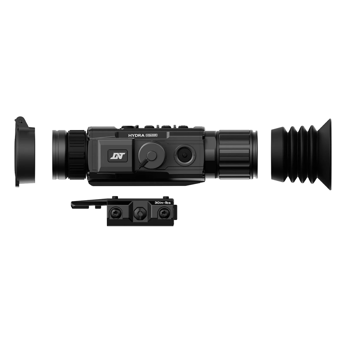 DNT HS635R - HYDRA-LRF Multi-Function Thermal Scope with Laser Rangefinder and Ballistic Calculator - Standalone Scope, Clip-On, Handheld Monocular