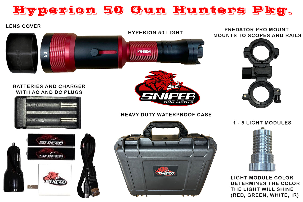 Sniper Hog Hyperion 50 Gun Hunters Package with 850nm IR Module