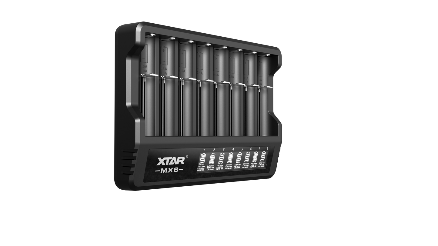 XTAR MX8 Multi-Battery Charging Station