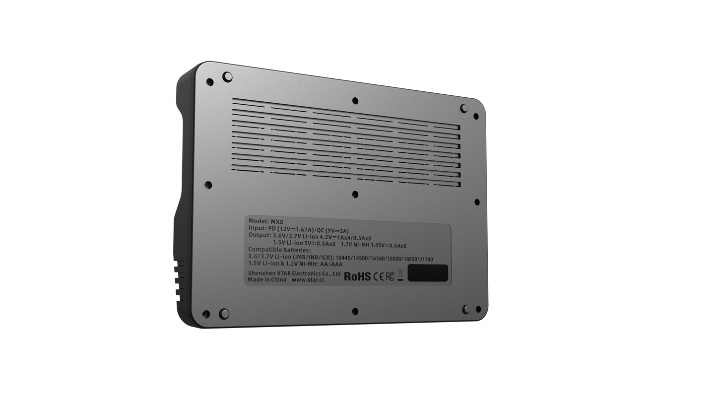 XTAR MX8 Multi-Battery Charging Station