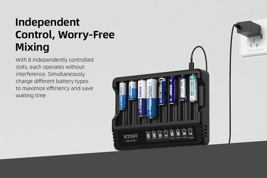 XTAR MX8 Multi-Battery Charging Station