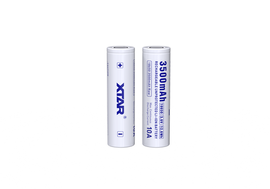 2- XTAR 18650 3500mah RAW (unprotected) Batteries (2 Pack)