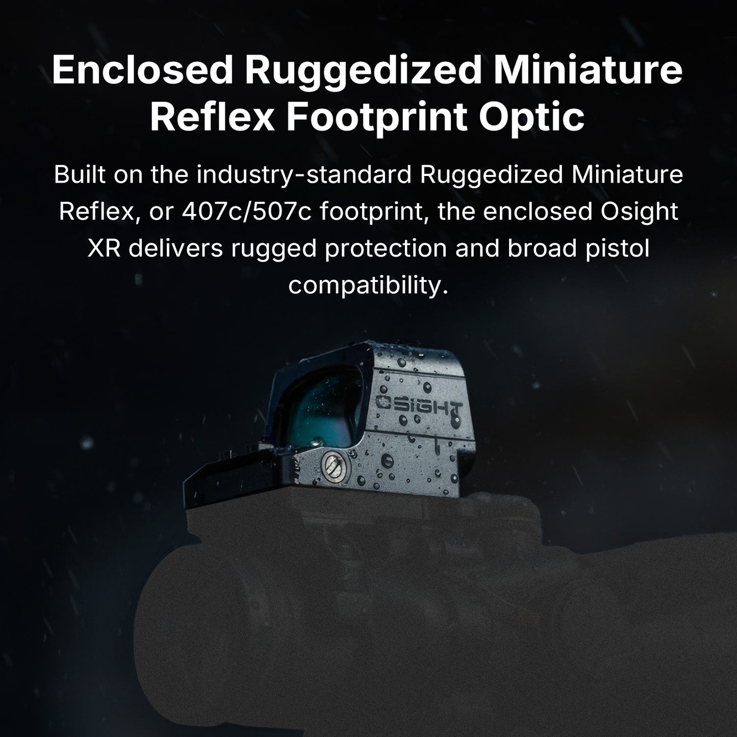 Olight Osight XR Enclosed Red Dot Sight with Ruggedized Miniature Reflex Footprint and 2/6+32 MOA Multi-Reticle System