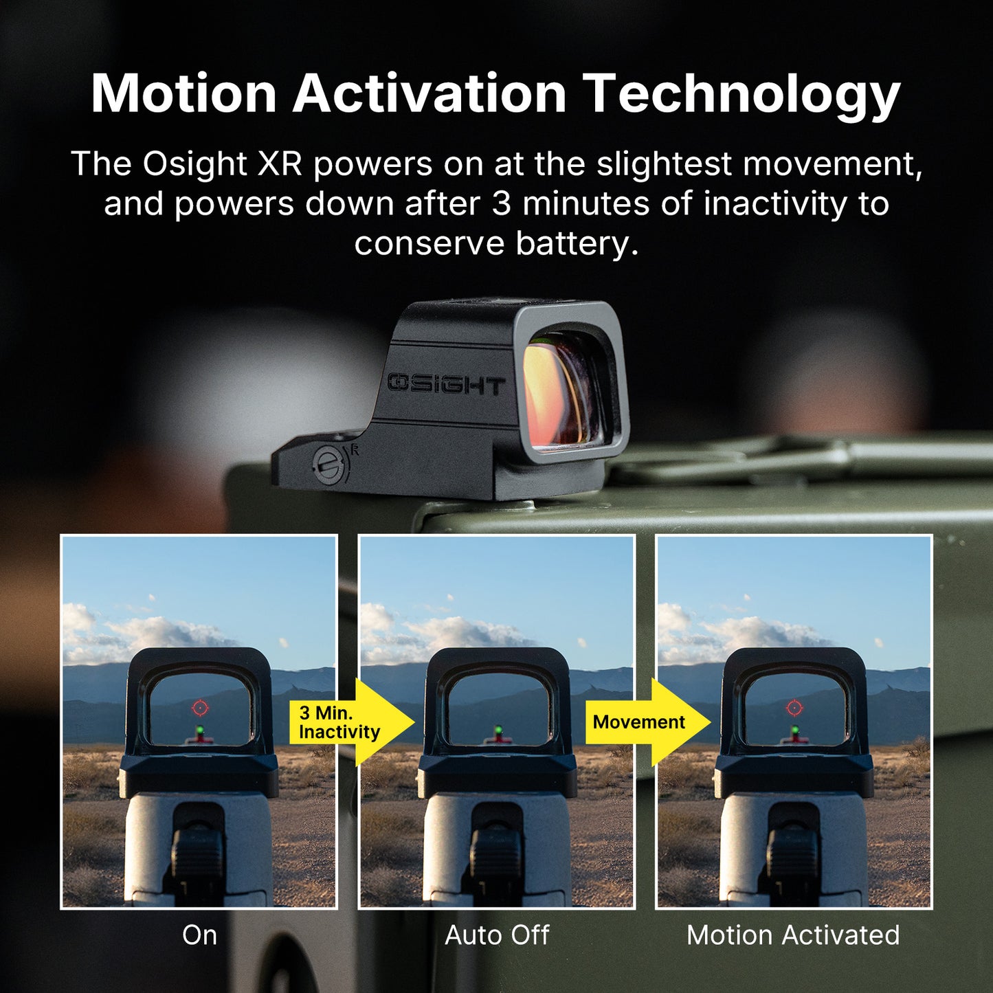 Olight Osight XR Enclosed Red Dot Sight with Ruggedized Miniature Reflex Footprint and 2/6+32 MOA Multi-Reticle System