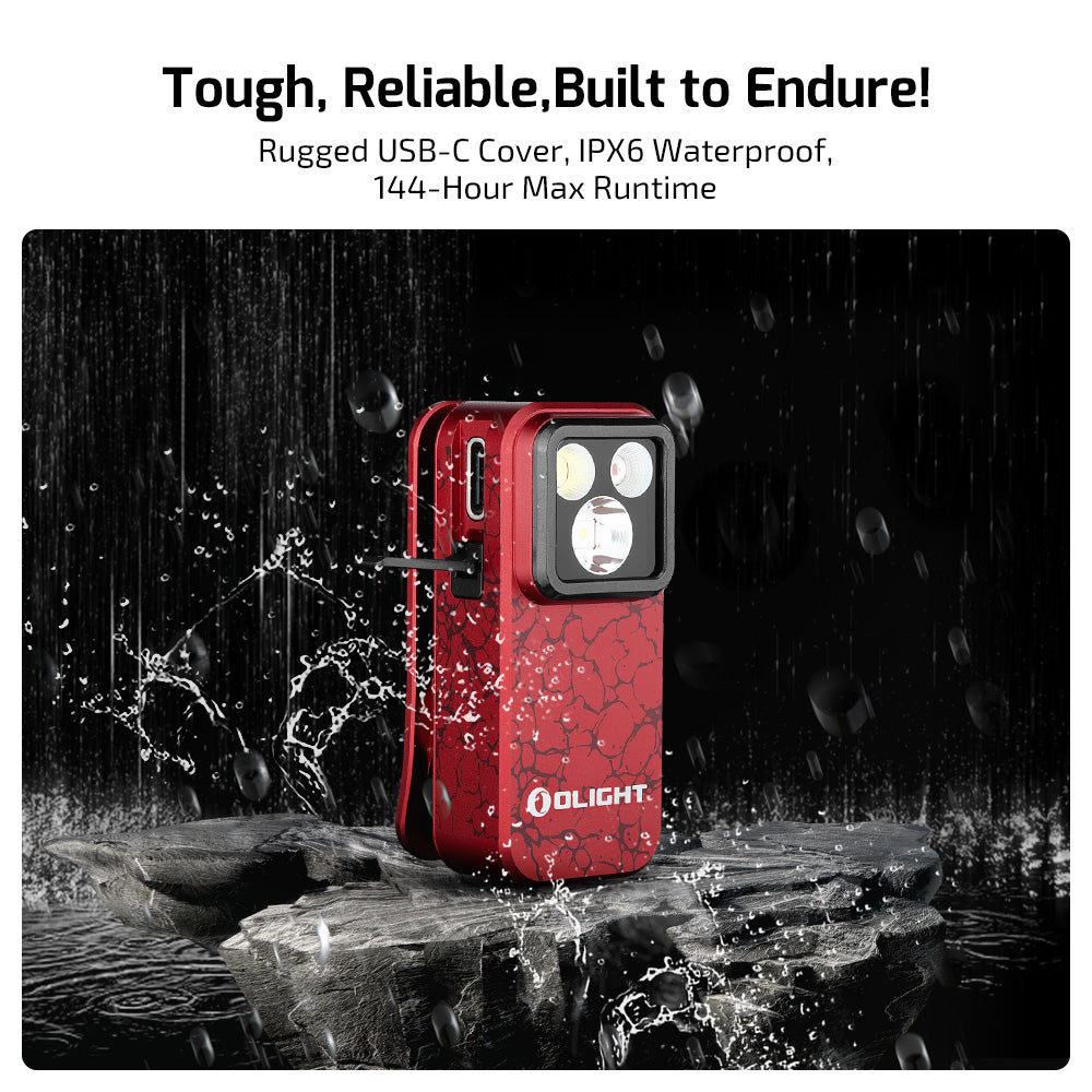 Olight Oclip Pro Multifunctional EDC Clip Flashlight (Molten Lava Edition)