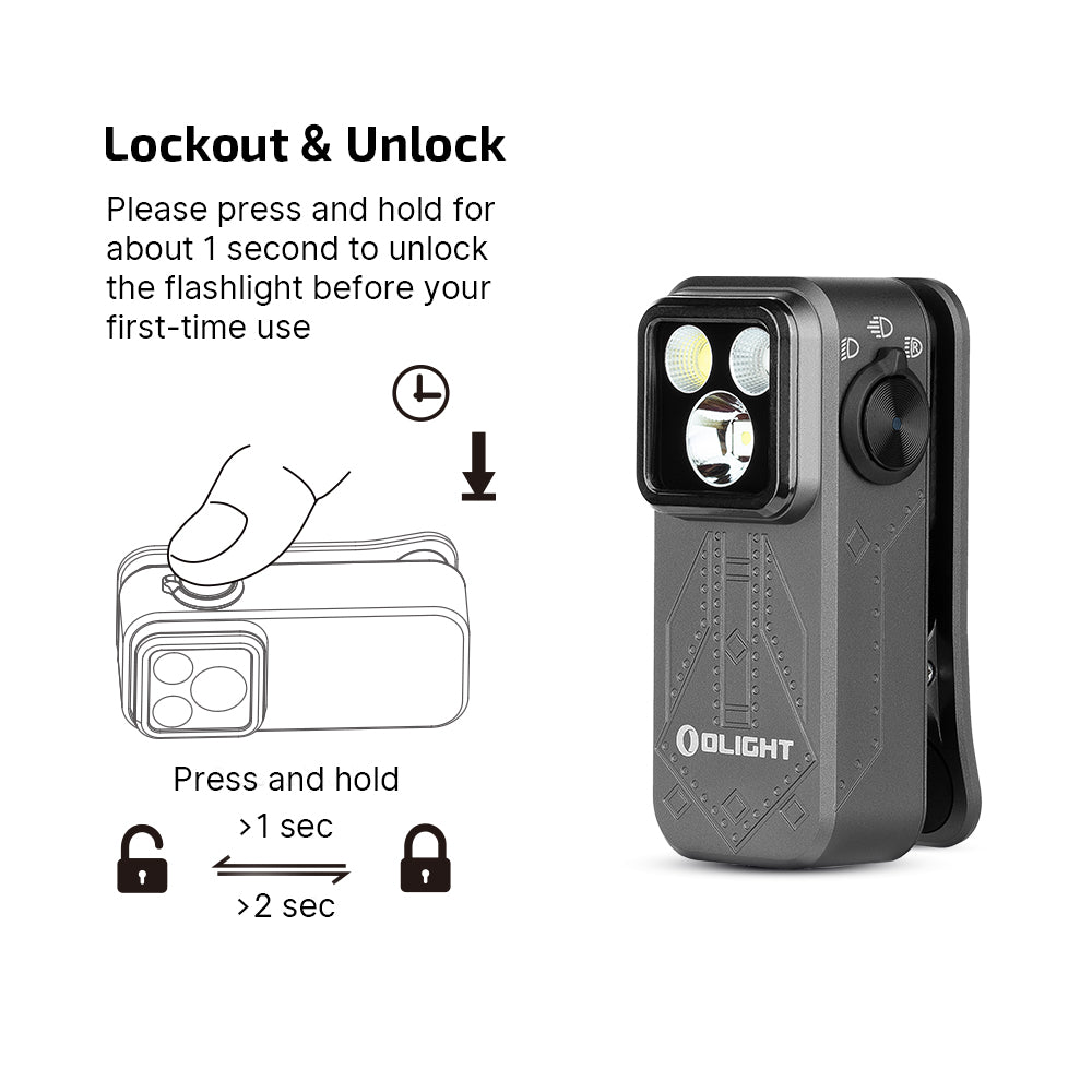 Olight Oclip Pro Multifunctional EDC Clip Flashlight (Phanton Squadron Edition)