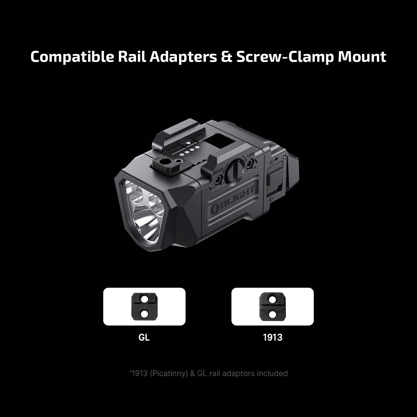 Olight PL X Tactical Weapon Light 1,200 Lumens Dual Beams
